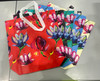 CINDY CLAIRE SHOPPING BAGS- FLORAL PATTERN 19X15 5 ASST - MULTI-COLOR New