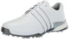 Adidas Men's Tour360 24 Golf Shoe White/Silver Metallic Size 10.5 New
