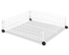 WHITMOR ROLLING WHITE WIRE UNDERBED CART - WHITE WIRE New