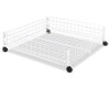 WHITMOR ROLLING WHITE WIRE UNDERBED CART - WHITE WIRE New