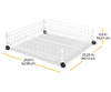 WHITMOR ROLLING WHITE WIRE UNDERBED CART - WHITE WIRE New