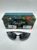 MAUI JIM MEN AND WOMEN'S BREAKWALL POLARIZED RIMLESS SUNGLASSES GLOSS BLACK