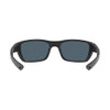Costa Del Mar Fisherman Sunglasses, 580P, Size 58 - Blackout/Gray 580P