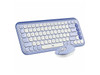 Logitech POP ICON Bluetooth Keyboard/Mouse Combo, Lilac & Off-White 920-013043