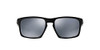 OAKLEY MEN'S OO9262 SLIVER RECTANGULAR SUNGLASSES POLISHED BLACK/BLACK