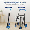 SereneLife Kids Utility/Shopping Cart with Rolling Swivel Wheels - BLUE