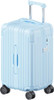 Krute Carry on Luggage PC+ABS Suitcases with Double Spinner Wheels 22x14x9 New