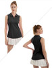 FKEEP Women's Sleeveless Polo Golf Tennis Shirt with Collar Quick-Dry XXL BLACK New