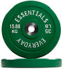 BalanceFrom Color Coded Olympic Bumper Plate Weight Plate 2PC 35LB - GREEN