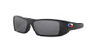 OAKLEY MEN'S OO9014 GASCAN RECTANGULAR 60MM SI MATTE BLACK/BLACK IRIDIUM