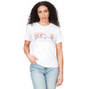 MARMOT WOMEN'S LOGO T-SHIRTS - SIZE: WOMEN L/G - BIVOUAC WHITE/PURPLE New