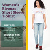 MARMOT WOMEN'S LOGO T-SHIRTS - SIZE: WOMEN L/G - BIVOUAC WHITE/PURPLE New