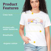 MARMOT WOMEN'S LOGO T-SHIRTS - SIZE: WOMEN L/G - BIVOUAC WHITE/PURPLE New