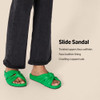 AMAZON ESSENTIALS WOMEN'S TWIST SLIDE SANDAL - SIZE: WOMEN 8 - LIGHT BEIGE New