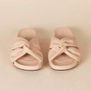 AMAZON ESSENTIALS WOMEN'S TWIST SLIDE SANDAL - SIZE: WOMEN 8 - LIGHT BEIGE New