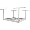 SafeRacks Overhead Garage Storage Rack with 250 lb Capacity - White