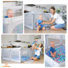 ANGELBLISS BABY PLAYPEN LARGE BABY PLAYARD INDOOR & OUTDOOR KIDS 79X63IN - GRAY