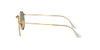 RAY BAN RAY-BAN RB3447N ROUND FLAT LENS SUNGLASSES GOLD/G-15 GREEN 53MM