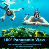 GENERIC SNORKEL MASK FULL FACE - SIZE: S/M - BLACK VER2/YELLOW