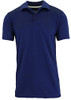 Galaxy by Harvic Men's Tagless Moisture Wicking Polo Shirt S-3XL Navy New