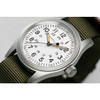 H69439411 HAMILTON WATCH KHAKI FIELD MECHANICAL 38MM WHITE DIAL - GREEN