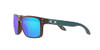 OAKLEY MEN'S OO9102 HOLBROOK SQUARE SUNGLASSES FRAME:MATTE BLACK/RED COLORSHIFT