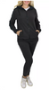 GALAXY BY HARVIC R.P. COLLECTION WOMEN'S LOOSE 2-PIECE SET MEDIUM - BLACK/BLACK