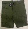 BLU ROCK MENS BELTED CARGO SHORTS - SIZE: MEN 42 - OLIVE