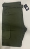 BLU ROCK MENS BELTED CARGO SHORTS - SIZE: MEN 42 - OLIVE