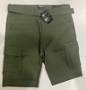 BLU ROCK MENS BELTED CARGO SHORTS - SIZE: 36 - OLIVE