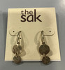 THE SAK DANGLE, HAMMERED, CIRCLE EARRINGS - GOLD New