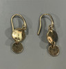 THE SAK DANGLE, HAMMERED, CIRCLE EARRINGS - GOLD New