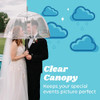 TOTES ADULT CLEAR BUBBLE UMBRELLA WITH DOME CANOPY AND LIGHTWEIGHT WIND RAIN New