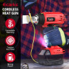 ECARKE CORDLESS HEAT AIR GUN (TOOL ONLY) - RED