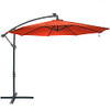 SUNNYDAZE 10FT OFFSET CANTILEVER SOLAR PATIO UMBRELLA BURNT ORANGE