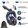 UNIGEAR SNORKEL MASK FULL FACE DIVING ANTI-FOG  - SIZE: MEN S/M - BLACK/BLUE New