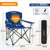 KINGCAMP KAC089 Chair, Folding Camping Quad Chair, Beach Chair, Blue New