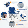 KINGCAMP KAC089 Chair, Folding Camping Quad Chair, Beach Chair, Blue New