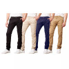 GALAXY BY HARVIC MEN'S COTTON CHINO SLIM FIT CASUAL STRETCH PANTS 32X30 - KHAKI New
