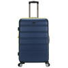 ROCKLAND MELBOURNE HARDSIDE EXPANDABLE LUGGAGE SPINNER WHEELS CHECKED NAVY 28" New