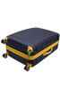 ROCKLAND MELBOURNE HARDSIDE EXPANDABLE LUGGAGE SPINNER WHEELS CHECKED NAVY 28" New