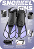 CAPAS SNORKEL MASK FINS SET - SIZE: WOMEN S - PURPLE