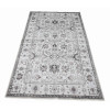 BIBB HOME 4FTX6FT WASHABLE FLANNEL PRINTED AREA RUG LATEX BACK - IVORY GRACE New