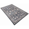 BIBB HOME 3FTX5FT WASHABLE FLANNEL PRINTED AREA RUG LATEX BACK - MIDNIGHT BLOOM