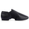 Linodes Unisex 006 PU Leather Upper Slip-on Jazz Shoe Men's Dance Shoes Black