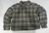 RUDOLPH MEN'S FLANNEL SHERPA-LINED SHIRT JACKET - SIZE: MEN M - OLIVE/BLACK New