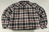 EURO JOY FLANNEL SHERPA-LINED SHIRT JACKET - SIZE: WOMEN XXL - BLACK/GRAY