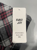 EURO JOY FLANNEL SHERPA-LINED SHIRT JACKET - SIZE: WOMEN XXL - BLACK/GRAY