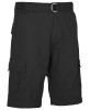 BLU ROCK MEN'S FLEX STRETCH CARGO SHORTS - 38 - BLACK New