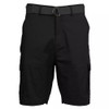 GALAXY BY HARVIC MEN'S RIPSTOP CARGO SHORTS WITH BELT - SIZE: MEN 42 - BLACK New